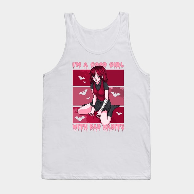 Good Girl With Bad Habits Tank Top by AngelFlame